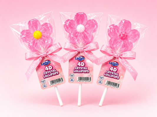 Larbee - 3pcs 4D Flower Lollipops